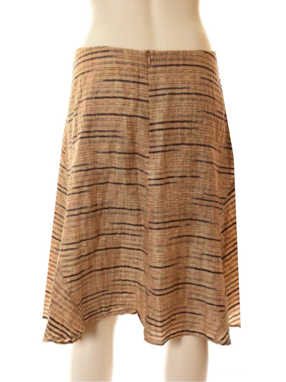 HUGO BOSS women's multicolor stripes silk blend skirt Sz 10